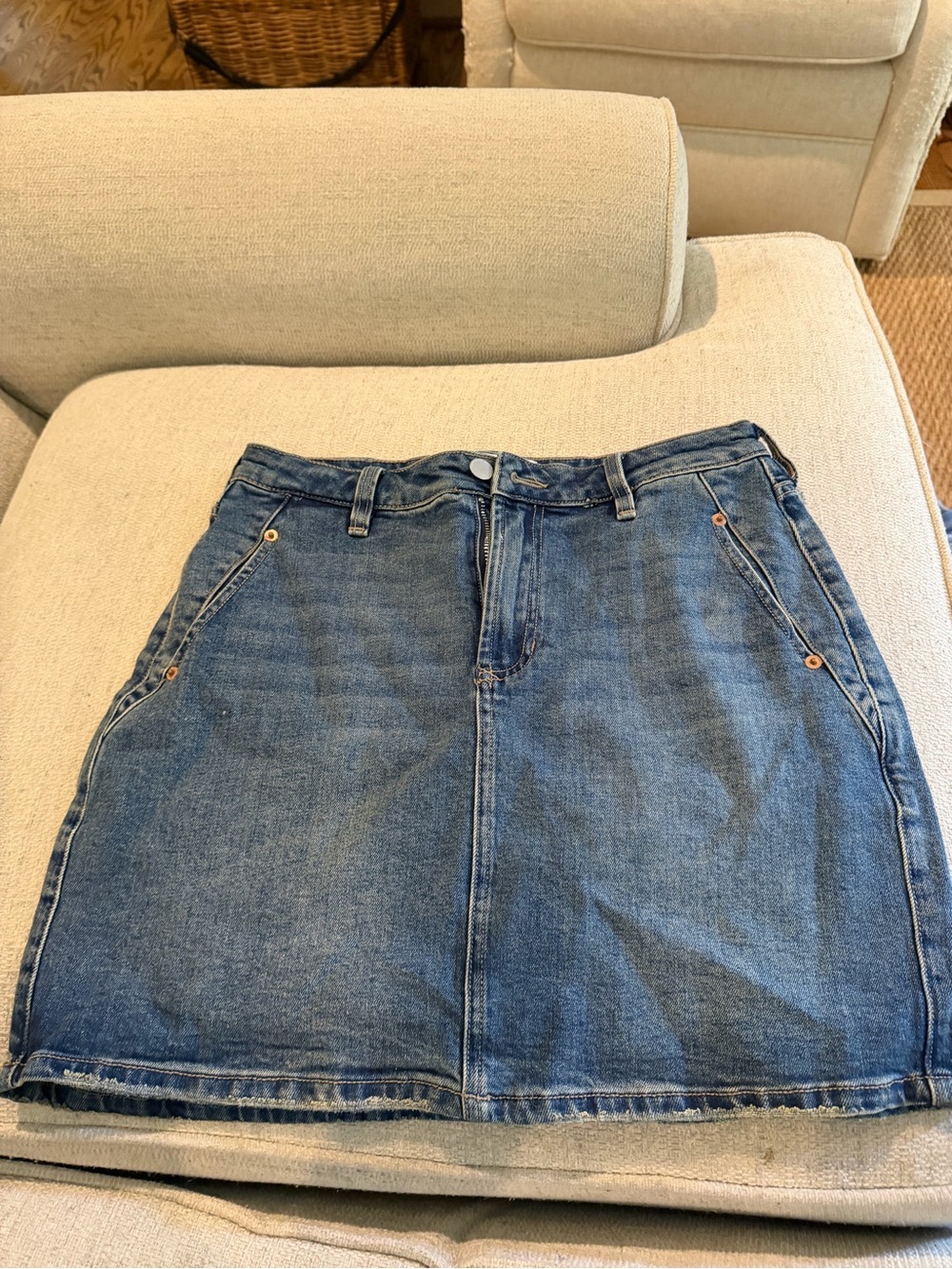 Dear John Blue Denim Mini Skirt